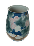 porcelain lotus bird painting vase