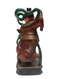 wood carved Guardian God statue