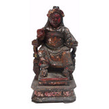 Vintage Wooden Carved Home Guardian God statue