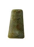 Vintage "A" Shape Jade Stone Ornament with Ru-Yi Carving