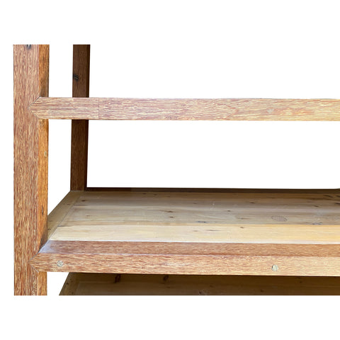 Oversize Huge Display Cabinet Sturdy Natural Wood Grain Versatile Bookcase Room Divider cs6972S