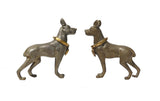 metal dog statue