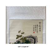 Hand-Painted Chinese Scroll – Watercolor Landscape with Birds, Flowers Painting Art ws1980S