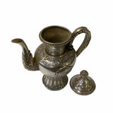 Chinese Handmade Metal Silver Color Vase Teapot Jar Display ws1727S