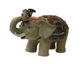 elephant with trunk up