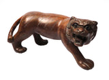 wood tiger statue