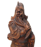 Chinese Wood Carved General Guan statue