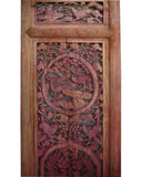 Vintage Chinese Animals Open Carving Wood Panel vs803S
