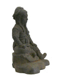Rustic Iron Handcrafted Chinese General Guan Kwang Kong Figure vs927S