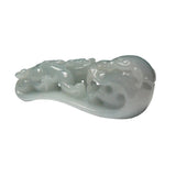 Chinese Jade Tabletop Figure With Zodiac Dragon And Pixie On Luyi Platform vs963NS