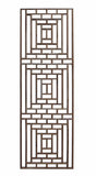 Rectangular Plain Wood Geometric Pattern Wall Panel w225S