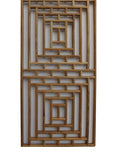 Rectangular Plain Wood Geometric Pattern Wall Panel w225S