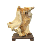 happy buddha - wooden buddha - zen buddha