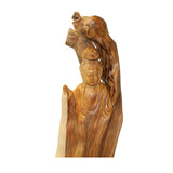 Chinese Cypress Wood Carved Bodhisattva Kwan Yin Tara Statue ws1009S