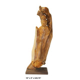 Chinese Cypress Wood Carved Bodhisattva Kwan Yin Tara Statue ws1009S