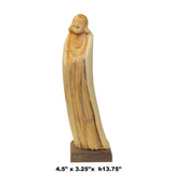 Chinese Cypress Wood Carved Irregular Shape Happy Buddha Statue ws1015S