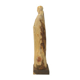 Chinese Cypress Wood Carved Irregular Shape Happy Buddha Statue ws1016S