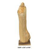 Chinese Cypress Wood Carved Irregular Shape Happy Buddha Statue ws1016S