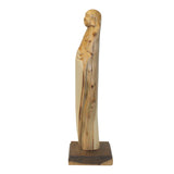 Chinese Cypress Wood Carved Irregular Shape Happy Buddha Statue ws1024S