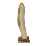 Chinese Cypress Wood Carved Irregular Shape Happy Buddha Statue ws1024S