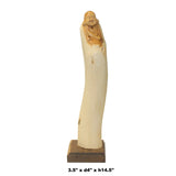 Chinese Cypress Wood Carved Irregular Shape Happy Buddha Statue ws1025S