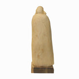 Chinese Cypress Wood Carved Irregular Shape Happy Buddha Statue ws1027S