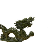 Chinese Green Stone Carved Dragon Fengshui Figure Large ws1041AS
