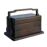 Traditional Vintage Chinese Multi Tray Wood Basket Box ws1055S
