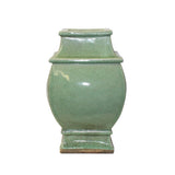 celadon vase - crackle pattern - oriental ceramic vase