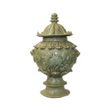 celadon vase - crackle pattern - oriental ceramic vase