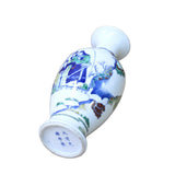 Chinese Distressed Off White Porcelain People Scenery Round Vase ws1080S