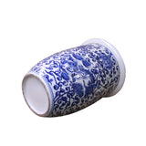 Chinese Blue White Double Dragons Scroll Pattern Tall Porcelain Pot ws1098S