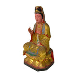 Vintage Chinese Wooden Carved Home Guardian Kwan Yin Figure ws1111S