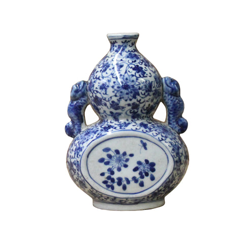 blue white vase - Chinese vase - porcelain vase