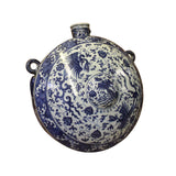 Chinese Blue White Porcelain Phoenix Round Bottle Shape Display ws1124S