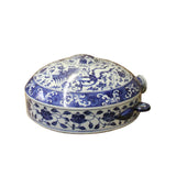 Chinese Blue White Porcelain Phoenix Round Bottle Shape Display ws1124S