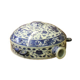 Chinese Blue White Porcelain Phoenix Round Bottle Shape Display ws1124S