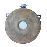 Chinese Blue White Porcelain Phoenix Round Bottle Shape Display ws1124S