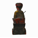 Vintage Chinese Wooden Carved Home Guardian Deity Figure ws1155S