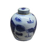 temple jar - ginger jar - blue white jar