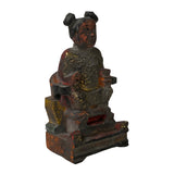 Vintage Chinese Wooden Carved Home Guardian Deity Figure ws1163S