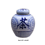 Chinese Oriental Small Blue White Porcelain Ginger Jar ws116S