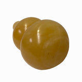 Oriental Yellow Stone Carved Gourd Shape Fengshui Display Art ws1196S