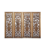 wall panel - wood panel - vintage plaque