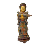 Vintage Chinese Resin Home Guardian Skanda Wei Tuo Idaten Figure ws1210S