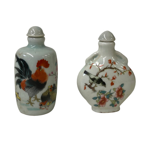 snuff bottle - porcelain bottle - oriental art