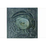 Chinese Elephant Lohon Motif InkStone Dip Pen Brush InkWell Pad ws1249S