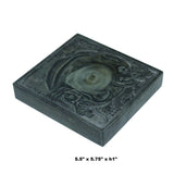 Chinese Elephant Lohon Motif InkStone Dip Pen Brush InkWell Pad ws1249S