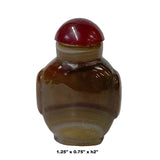 Collectible Natural Agate Stone Carved Small Snuff Bottle ws1251S