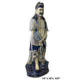 Chinese Porcelain Ji Gong /Chan Master Daoji / Beggar Buddha Figure Statue ws1264S